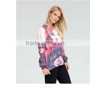 Unisex Lovely,pretty Face Sublimation Sweatshirt photo-3