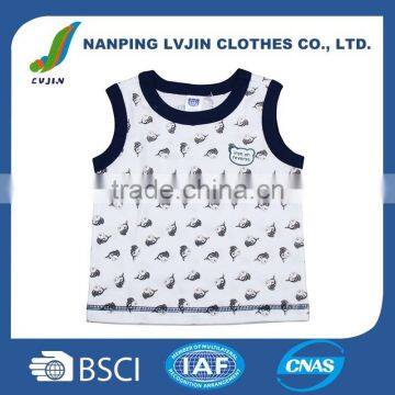 6-12 months Age and Clothing Product Type 2016 infant baby boy clothes sleeveless t-shirt spring summer