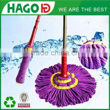 Plastic Aluminum Stainless Steel Handle Twist Microfiber Mop Head photo-2
