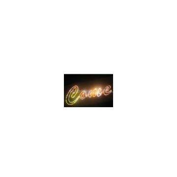 Optic fiber letters