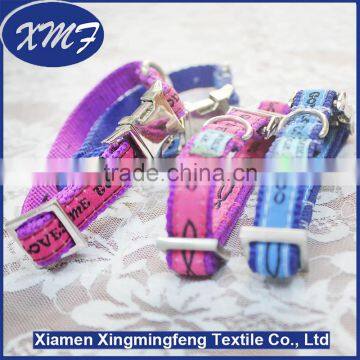 Custom Logo Adjustable Dog Collars With Mental Safety Breakaway Buckles photo-4