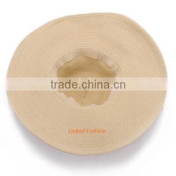 Fashion design customized plain mens straw hat