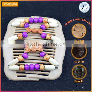 Beaded Double Hair Comb Clips