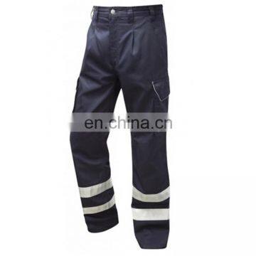 OEM custom navy black poly Cotton safety engineer welder cargo work pants trousers