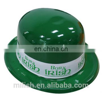 MH-2200 Party Custom logo Green Saint St Patrick Day Derby Bowler Hat