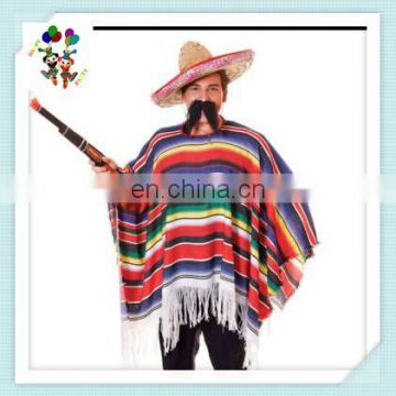 Gringo Bandit Party Fancy Dress Sombrero Mexican Ponchos HPC-0515