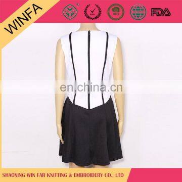 2016 Latest Design Fashion Casual Lined Sleeveless Women Dress