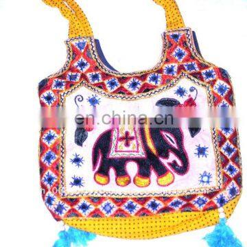 embroidered elephant shoulder bags