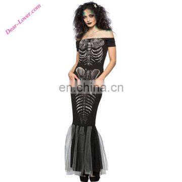 fancy Party cosplay Skeleton Mermaid halloween costumes china wholesale