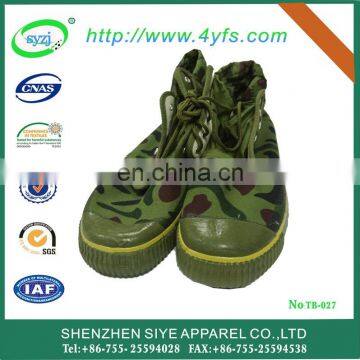 China cheap camouflage customized military canvas boots