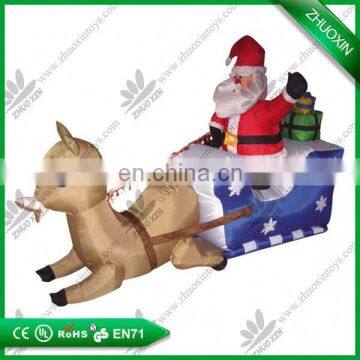 Durable PVC tarpaulin inflatable christmas decoration tree