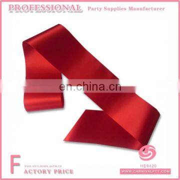 Wholesale Make Create Your Own Pure Color Blank Sash for Hen Party