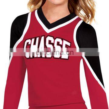 Adult custom sublimation printing cheerleading clothes uniform