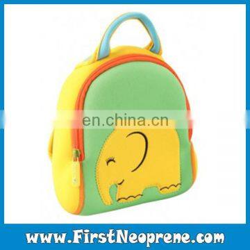 Cute Elephant Light Color Neoprene Best Quality Lunch Tote Bag