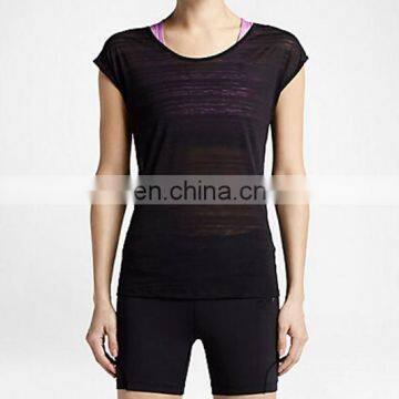 Yihao 2015 New Arrival t Shirt Wholesale Woman T-shirt Short-sleeve Dry Fit Plain Blank T-shirt photo-6