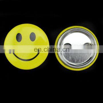 flashing smiley face pin badges