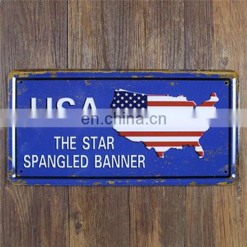 USA Vintage Metal Tin Sign License Plate Slogan Style Retro Plaque Poster Bar Pub Club Wall Tavern Garage Home Decor