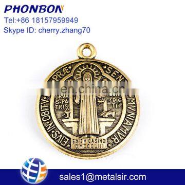Hot Cheap Gift Religious Metal Gift Church Religious Rosary Pedant Medal Virgin Mary Medal