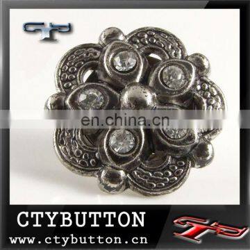 CTYRB-0 (104)rhinestone metal button for woman sweater