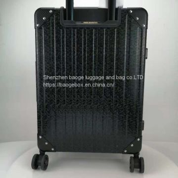 High Tensile Strength Zipper 4 Spinner Wheels Trunk Suitcase