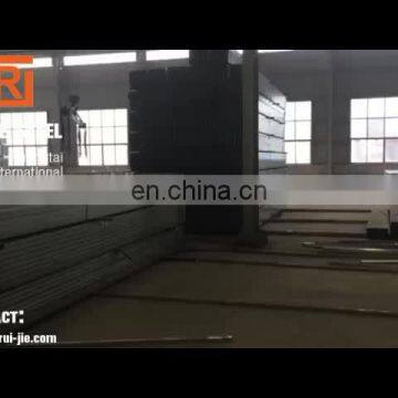 Building material hollow black and galvanized square pipe in stock