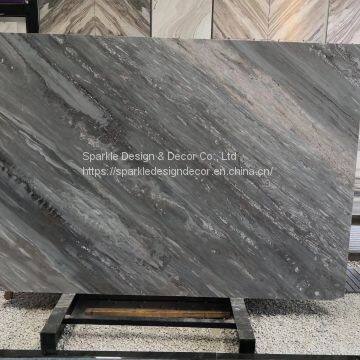 Fatory Price Luxury Hotel Villa Wall Decoration Italian Palissandro Blue Marble Slab photo-4