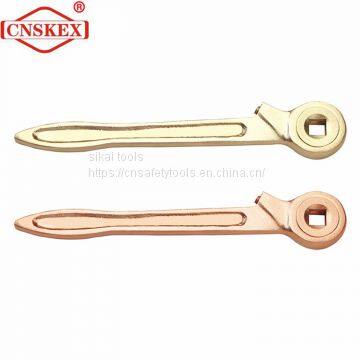 Explosion proof square hole ratchet wrench non sparking tools 1/2 Inch*250mm