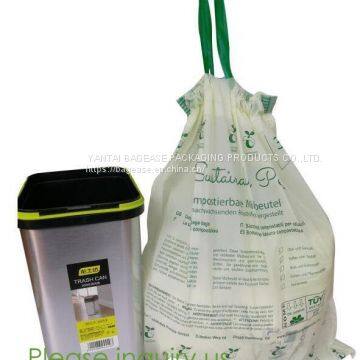 Eco friendly Compostable Biodegradable commercial bags,100% Environment Friendly Compostable Cornstarch Garbage Bags pac