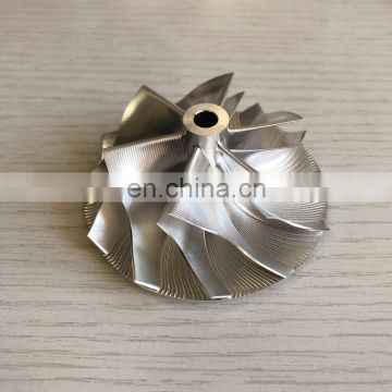 GT30 53.14/71.55mm 6+6 blades point milling turbocharger milling/aluminum 2618 co/billet pressor wheel