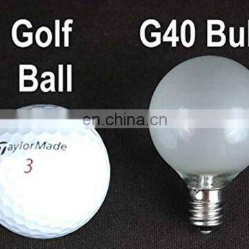 25ft Outdoor Holiday Decoration Lights G40 Globe Incandescent Bulb String Lights White Wire photo-2