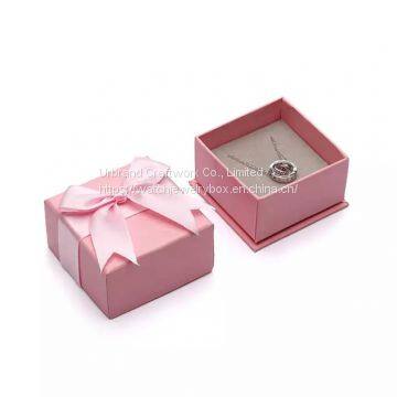 Urbrand Custom Made Printed Bowknot Gift Wrap Paper Box Gift Cardboard Jewelry Box Wholesales