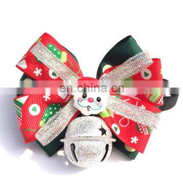 Christmas Handmade Bow Big Bells Pet Collar Dog Cat Holiday Bow Tie Collar photo-2