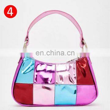 Vintage Harajuku PU Leather Baguette Bag Kawaii Cute Sweet Cow Pattern Spot Handbag Mini Underarm Bag Axillary Pouch photo-5