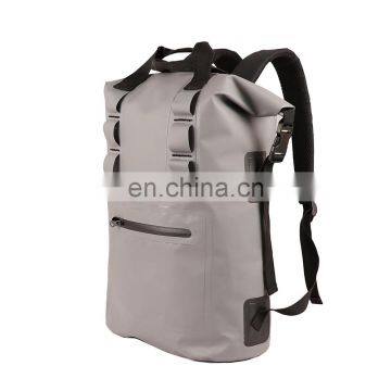Custom Logo 500D PVC Tarpaulin Outdoor Travelling Camping Waterproof Backpack Bag