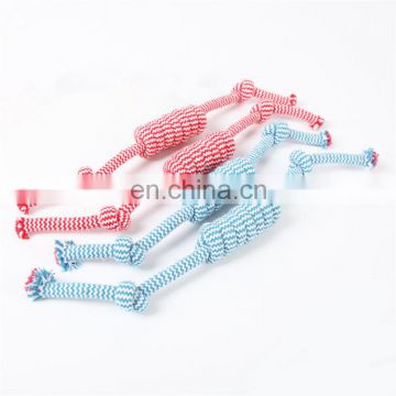 Funny cat pet cotton braided candy knot rope dog toy