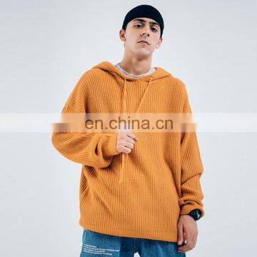 Wholesale Hign Quality Men's Sweater Hood Knitted Sweater photo-3