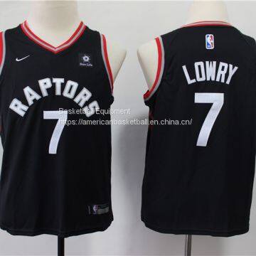 Toronto Raptors #7 Lowry Kids Black Jersey