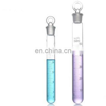 Laboratory 10ml/25ml/50ml/100ml glass colorimeter tube