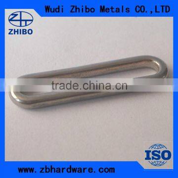 Metal hardware welded oval ring used for bag or clothes
