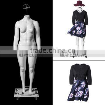 GH24 Women fat ghost mannequin plus-size invisible removable model female dummy