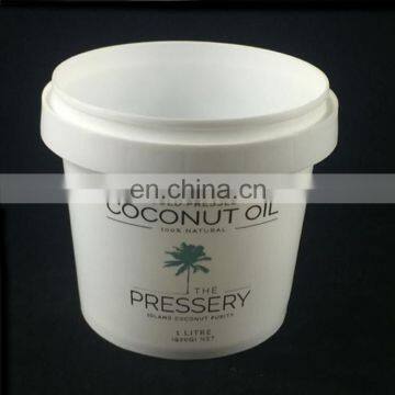 Clear/transparent 1L /1kg Plastic Bucket Food Grade Plastic Pails