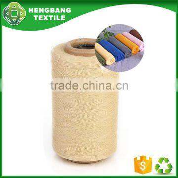 21s recycle regenerated cotton polyester open end terry towel yarn ne from the manufacture