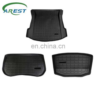 Trunk Front and Cargo Durable Mat Car accessorie for tesla model 3 Black Thermoplastic elastomer Modification Pad auto Accessori