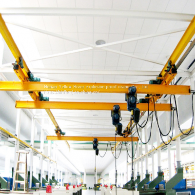 2T Span 12m Suspended Single Girder Eot Crane Remote Control Single Speed,Electric Hoist Suspension Crane photo-3