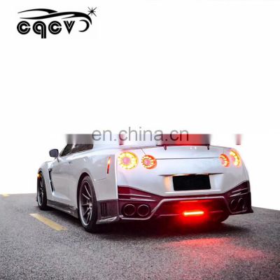 replacement nism style car accessories for nissan GTR with spoiler diffuser front bumper side skirt