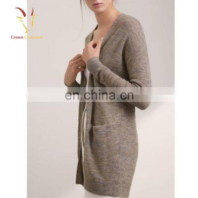 Women Casual Long Crochet Knitted Sweater Cardigan