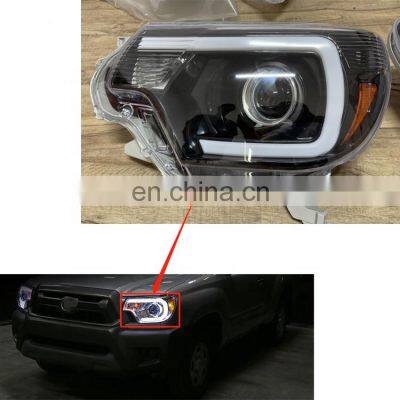 High Quality Front Light Modified Halogen/LED Head Lamp USA Version Headlight for Toyota Tacoma 2012-2015