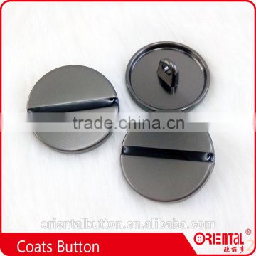 elegant shiny pearl plated black flat shank coats button