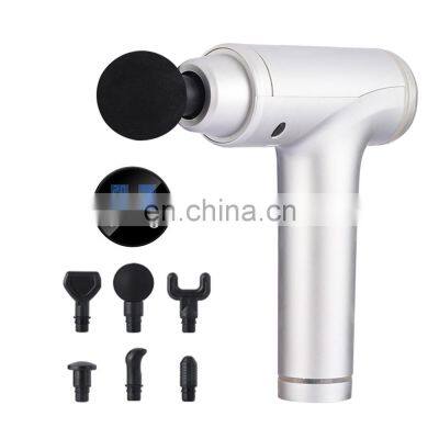 YOUMAY Wholesale Handle Vibrating Tissue Fascia Mini Muscle Massage Gun with 4 massage heads