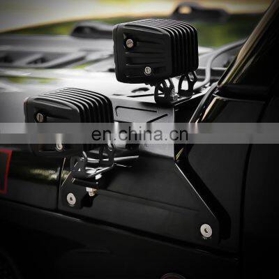 Aluminum A Pillar Light Bracket for Jeep Wrangler JL 2018+ Light Rack photo-5